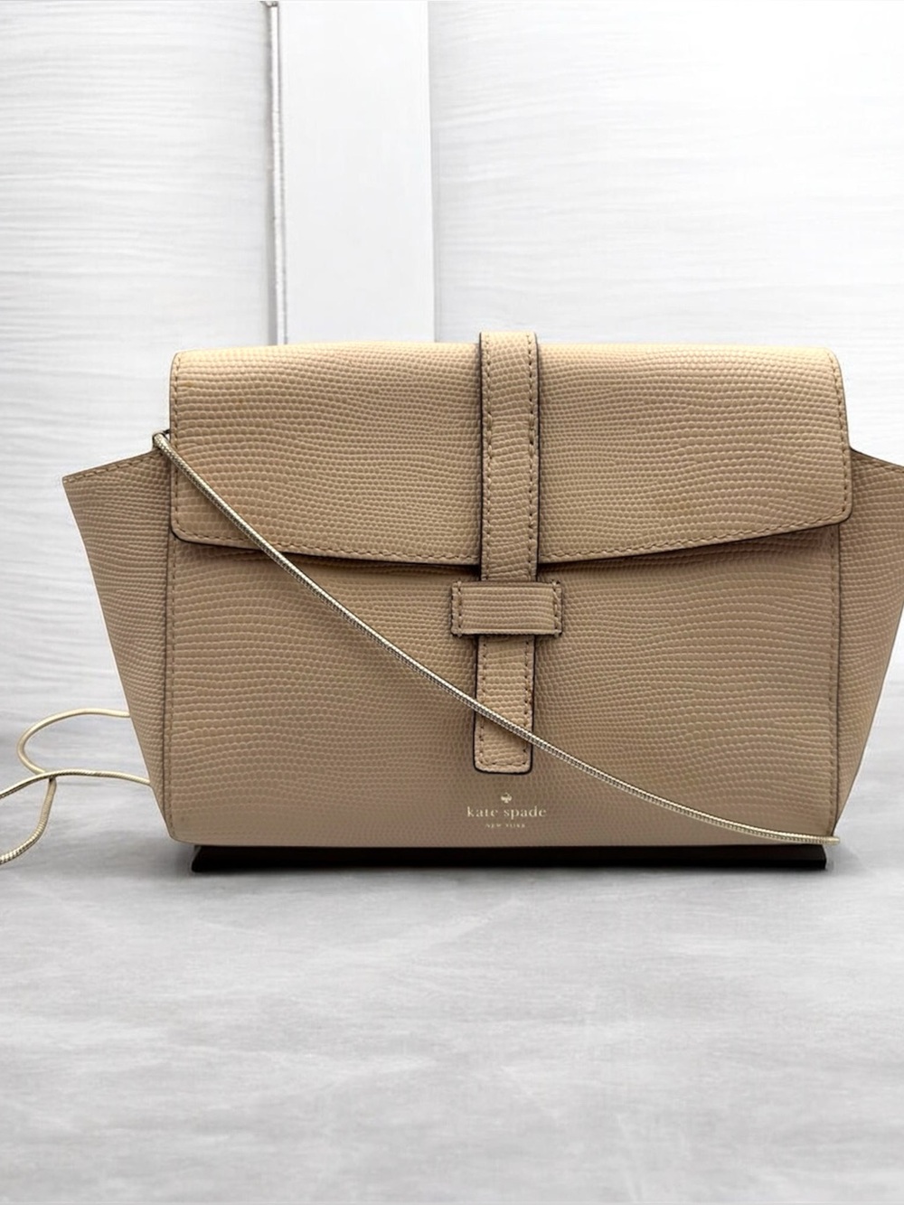 Kate Spade Riverside Street Emmie Crossbody Bag Warm Beige